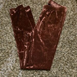 Velvet Pants in Rose Pink